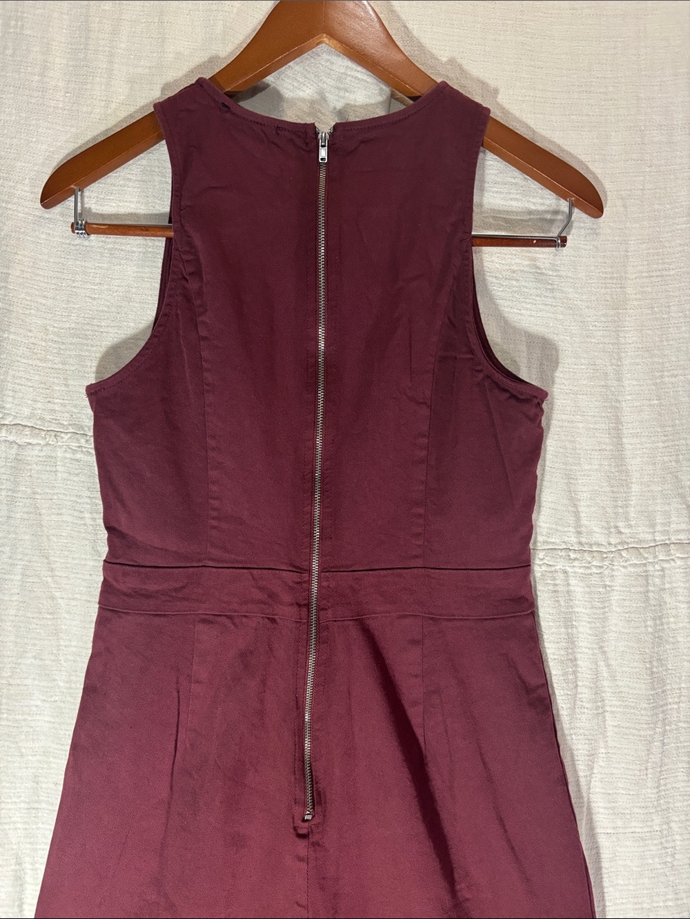 Flying Tomato Burgundy Wide Leg Sleeveless Jumpsuit Size XL - Picture 5 of 8